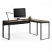 BDI Linea 6223 Work Desk and Return, Natural Walnut