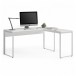 BDI Linea 6223 Work Desk and Return, Satin White