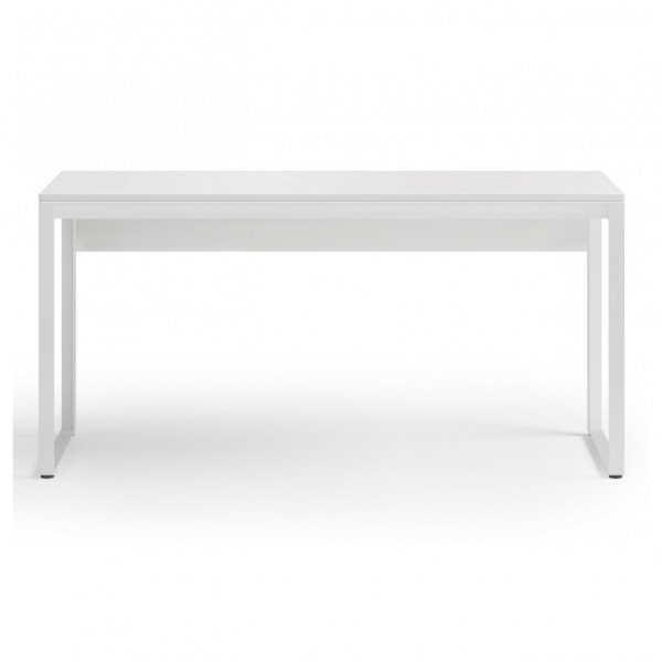 BDI Linea 6223 Work Desk and Return, Satin White -front