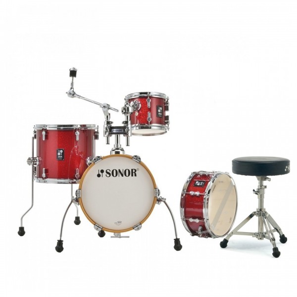 Sonor AQX 14'' Micro Shell Pack w/Free Throne, Red Moon Sparkle
