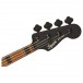 Squier FSR Contemporary Active Jazz Bass HH, Flat Black - Headstock Front