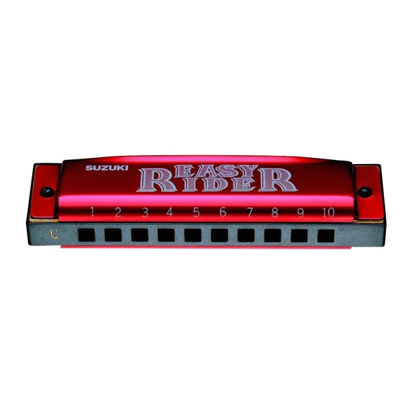 Suzuki Easy Rider Diatonic Harmonica, Chrome, C