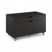 BDI Modica 6341 Desk and File Pedestal, Charcoal Stained Ash - 6347