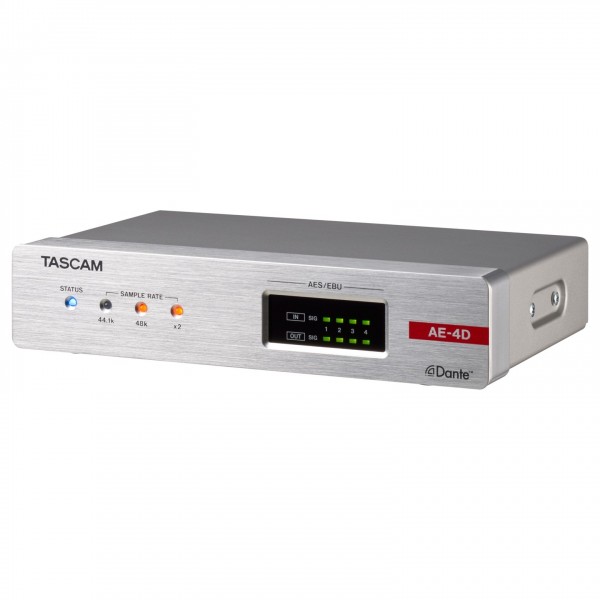Tascam AES/EBU - Dante Converter - Angled