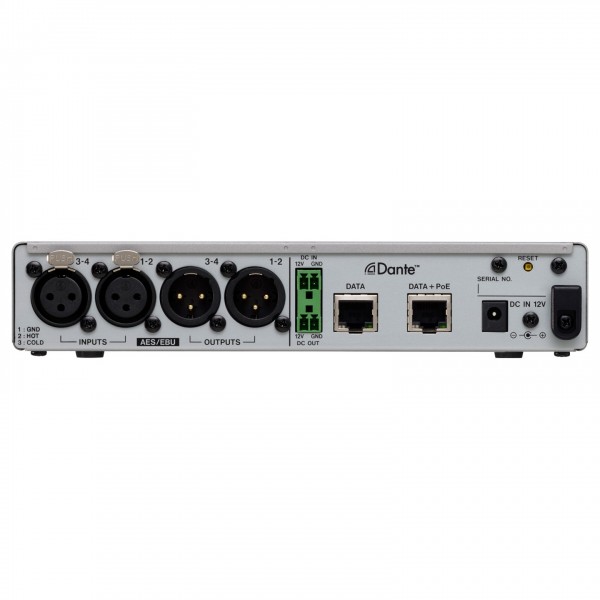 AES/EBU Dante Converter - Rear