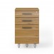 BDI Sequel 20 6102 Desk and File Pedestal, Natural Walnut and Black - 6107