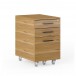 BDI Sequel 20 6102 Desk and File Pedestal, Natural Walnut and Black - 6107