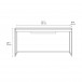 BDI Sequel 20 6102 Desk and File Pedestal, Natural Walnut and Black - 6102 dimensions