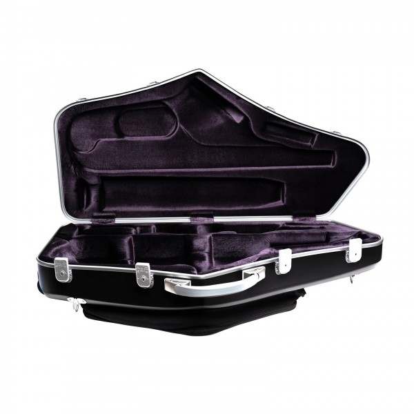 BAM 4122XL Hightech Tenor and Soprano Saxophone Case, Black Open