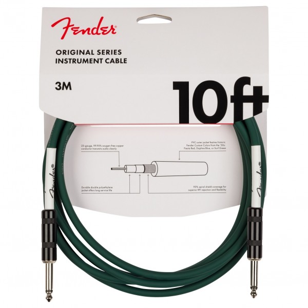 Fender Limited Edition Original Cable, 10', Sherwood Green
