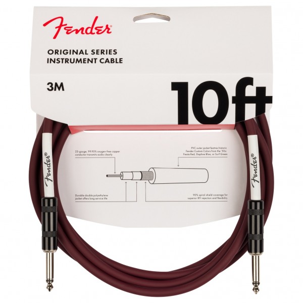 Fender Limited Edition Original Cable, 10', Oxblood