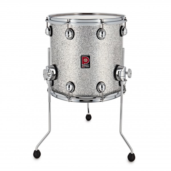 Premier Genista Maple 14" x 14" Floor Tom, Silver Sparkle