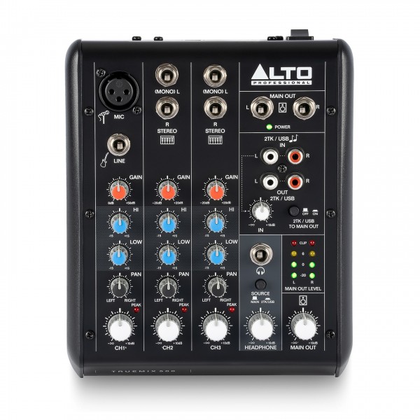 Alto Professional TRUEMIX 500 5-Channel Analog Mixer with USB Front