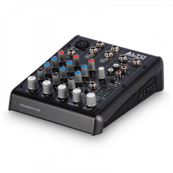Alto Professional TRUEMIX 500 5-Channel Analog Mixer with USB Left Angle