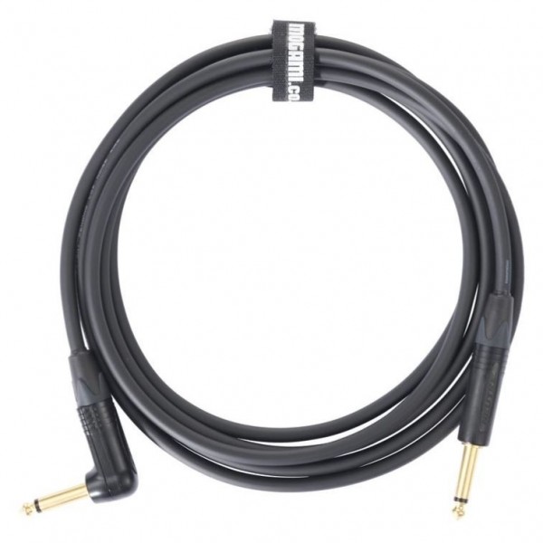 Mogami Premium Instrument Cable (One straight, one angled jack), 3m