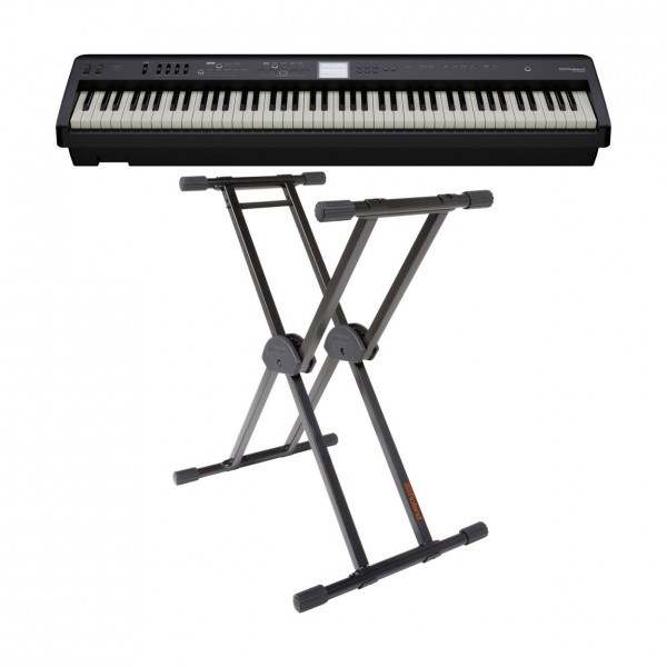 Roland FP-E50 Entertainment Piano with X-Frame Stand
