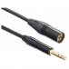 Mogami TRS Jack - XLRM Cable, Neutrik Black and Gold Connectors, 5m