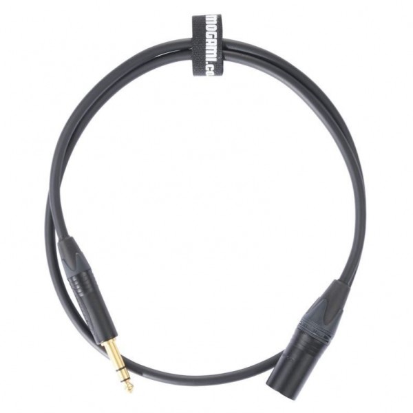 Mogami 1m TRS Jack - XLRM Cable, Neutrik Black and Gold Connectors