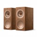 KEF R3 Meta Bookshelf Speakers (Pair), Walnut Front View