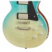 Epiphone Les Paul Modern, Figured Caribbean Blue Fade close