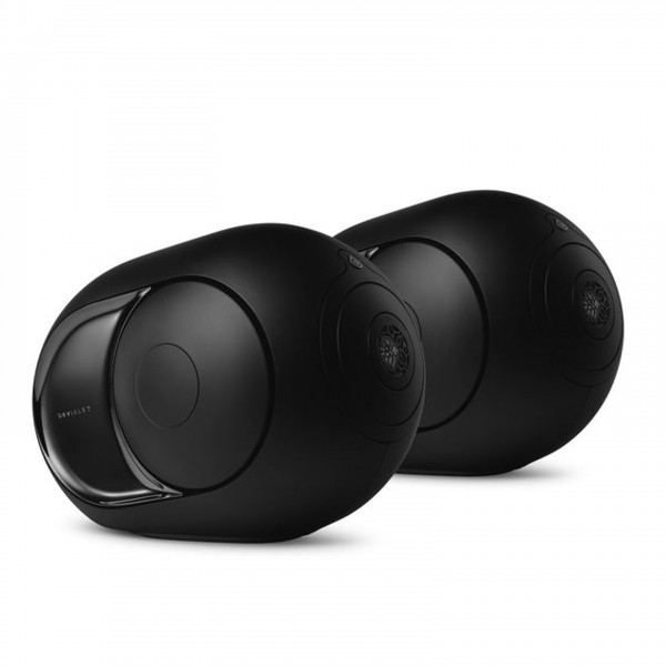 Devialet Phantom I 108dB Wireless Speakers (Pair), Dark Chrome Front View