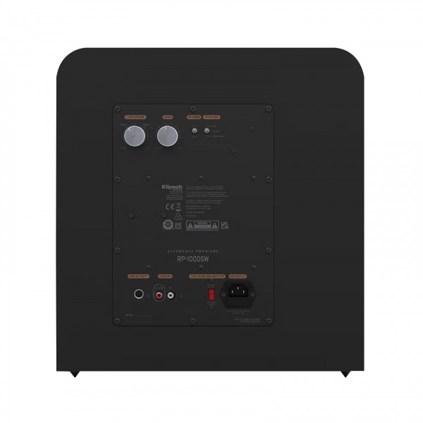 Klipsch RP-1000SW 10 inch High Excursion Subwoofer, Black Back View