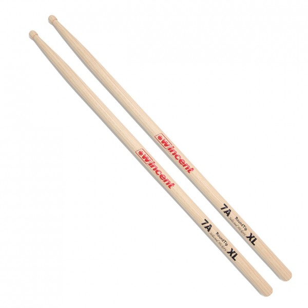 Wincent Hickory 7AXL RoundTip Drumsticks