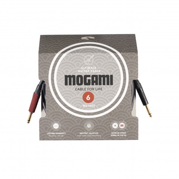 Mogami Ultimate Instrument Cable (Straight jacks), 6m