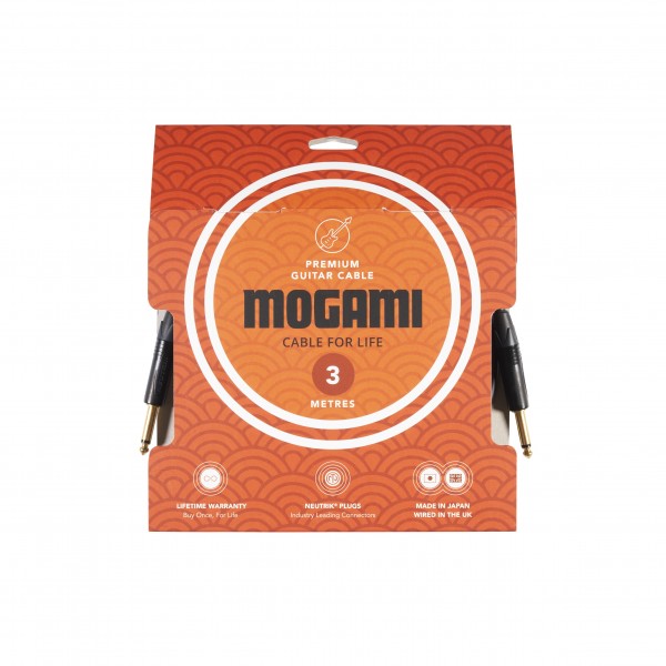 Mogami Premium Instrument Cable (Both straight jacks), 3m