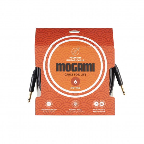 Mogami Premium Instrument Cable (Both straight jacks), 6m