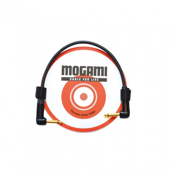 Mogami Patch Cord with Neutrik jacks (both angled), 0.25m