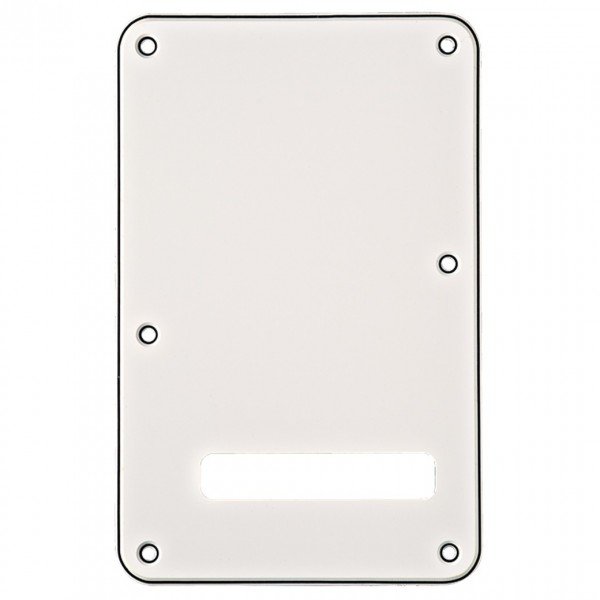 Fender Backplate, Stratocaster 3 Ply, White (W / B / W)