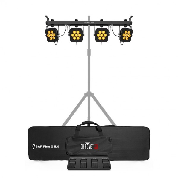 Chauvet DJ 4Bar Flex Q ILS LED Par Bar Lighting System - With Tripod and Bag