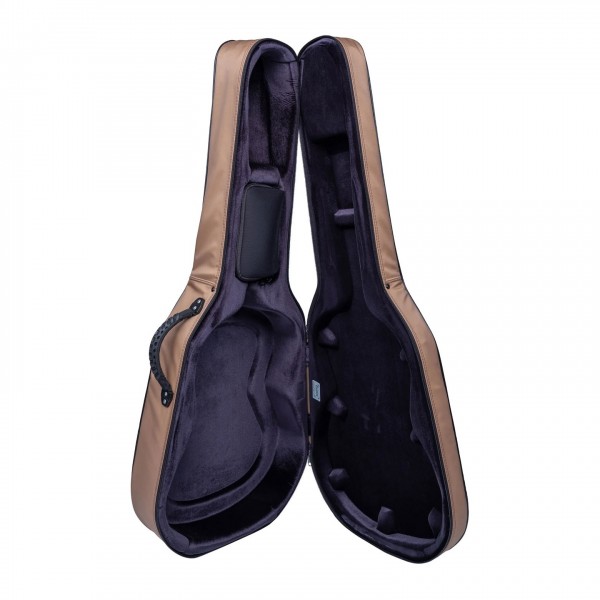 BAM PERF8002S Performance Classical Guitar Case, Caramel open