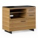 BDI Sequel 20 6101 Desk and 6117 Multi Cabinet, Natural Walnut Black - cabinet