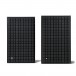 JBL L100 Classic Black Gloss 3-Way Stand Mount Speakers Full View With Grilles