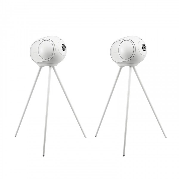 Devialet Phantom II Stands (Pair), White Front View