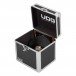 UDG Ultimate Record Case, Silver - Angled Open 2 (Records Not Included)