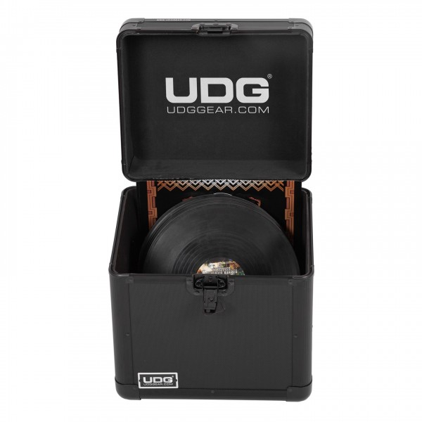 UDG Ultimate Vinyl Record Case, Black - Front Open (Records Not Included)