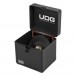 UDG Ultimate Record Case, Black - Angled Open 2 (Records Not Included)