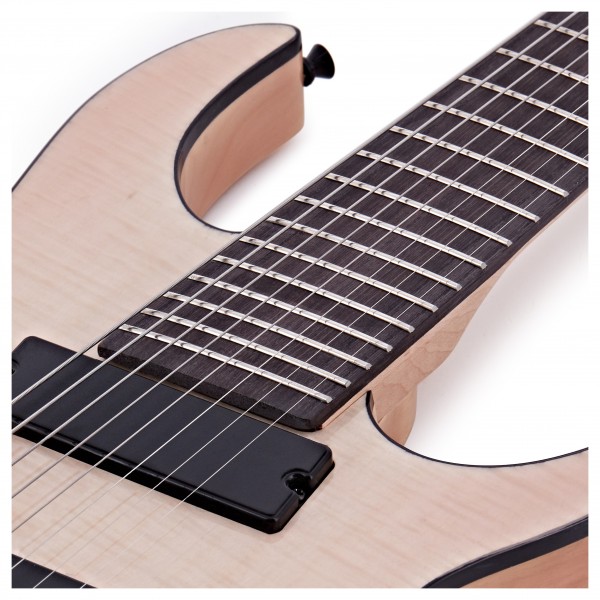 Harlem S 8-String Fanned Fret Guitar by Gear4music, Natural