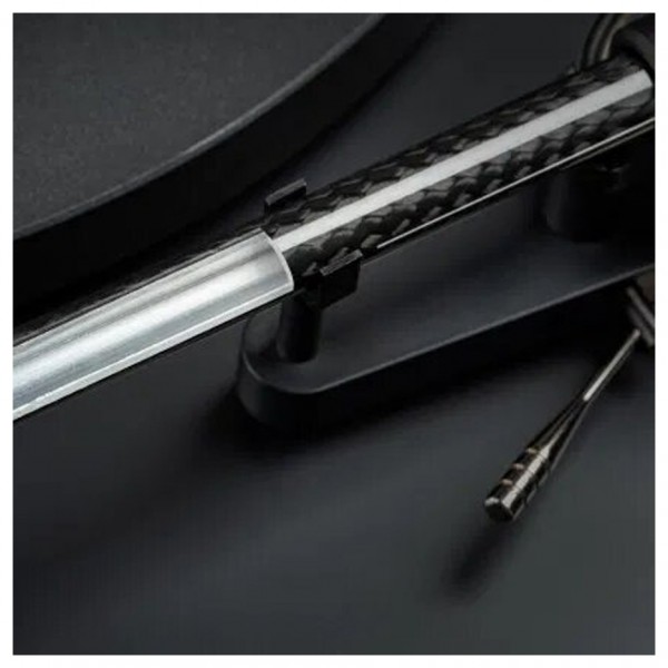Pro-Ject Debut PRO Turntable (Cartridge Included), Satin Black - tonearm detail