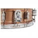 PDP by DW Concept 14 x 5'' Copper Snare, Natural Satin Brushed - Snare Throw Off