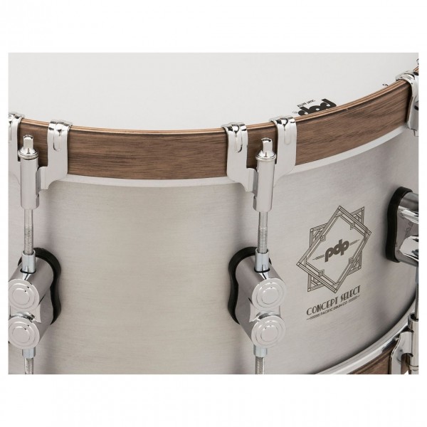 PDP by DW Concept 14" x 8'' Select Aluminium Snare, Wood Hoops - Wood Hoops