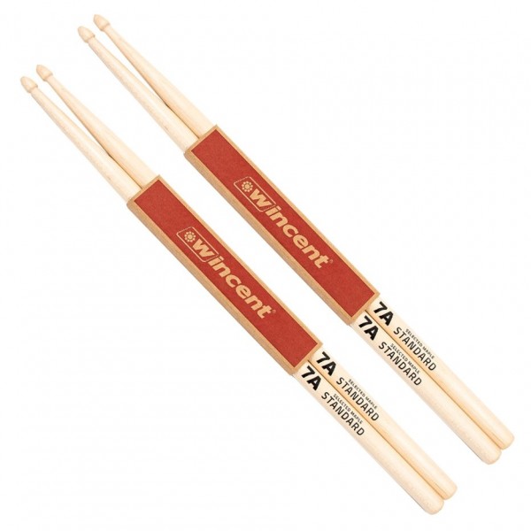 Wincent Maple Standard 7A Drumsticks, 2pk