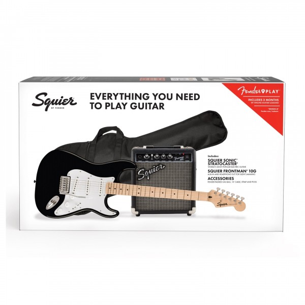 Squier Sonic Stratocaster Pack, Black 2 