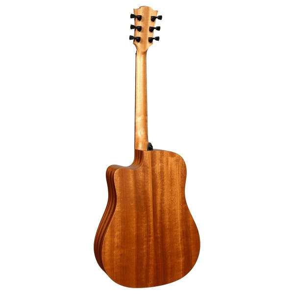 Lâg Tramontane 70 T70DCE Dreadnought Elecro Acoustic, Natural Satin - Back