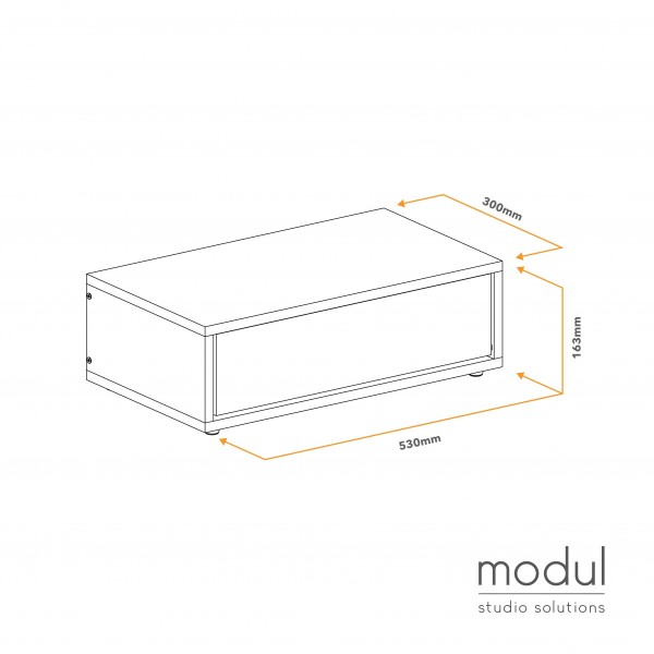 modul Large Drawer, Black