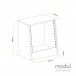 modul Studio Rack Cabinet, Walnut