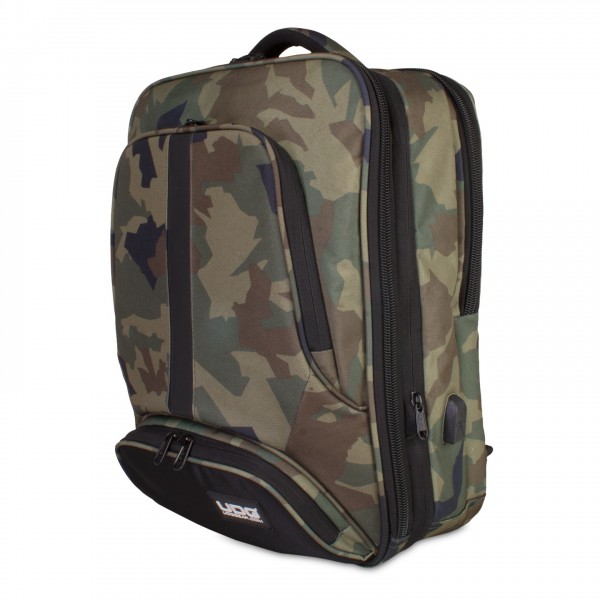 UDG Ultimate BackPack Slim, Black Camo/ Orange - Angled